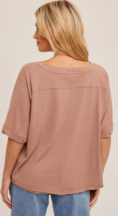 SNOW WASH OVERSIZED BOXY TEE