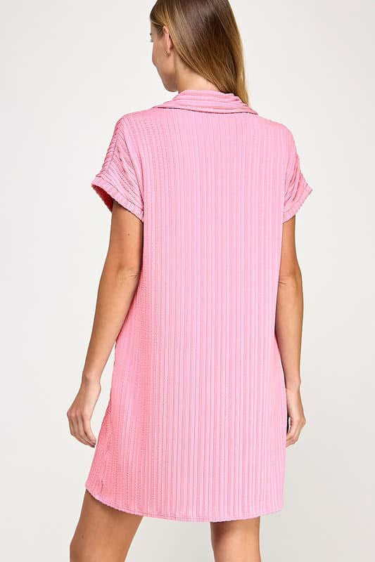 Easy Textured Pocket Dress
