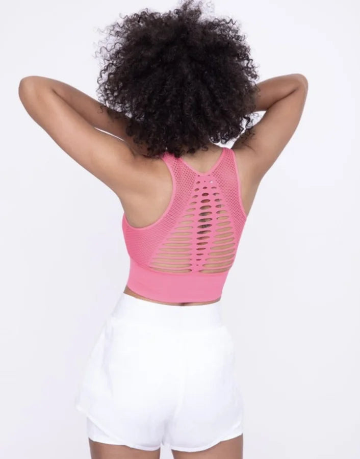 Laser Cut Seamless Sports Bra